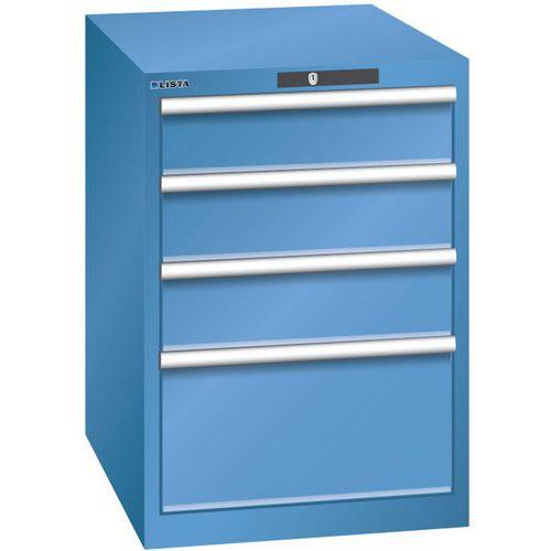 Armoire Bleu Cap. 564x725x850 Avec 4 Tir. 75kg _ 78.525.040