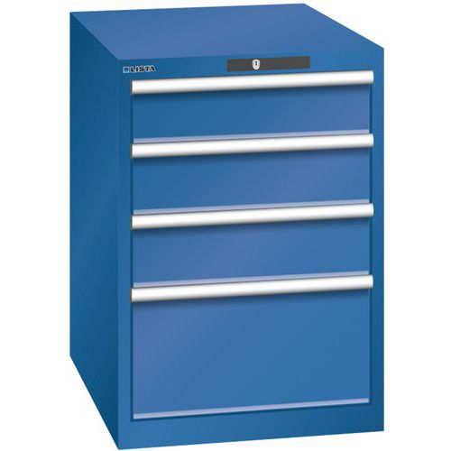 Armoire Bleu Gent. 564x725x850 Avec 4 Tir. 75kg _ 78.525.090