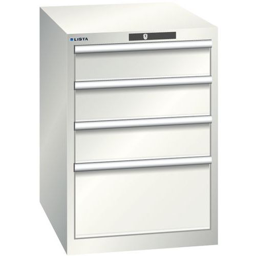 Armoire Blanc Gris 564x725x850 Avec 4 Tir. 75kg _ 78.525.180
