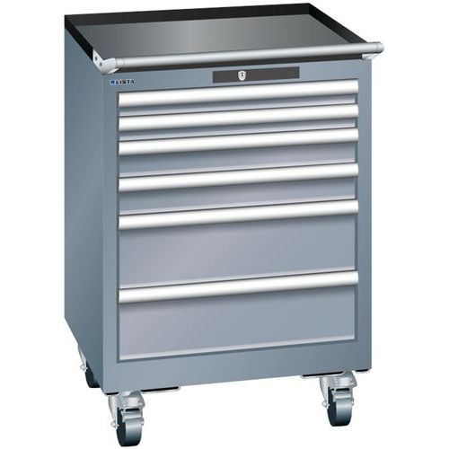 Armoires à Tiroirs Gris 564x572x840 Avec 6 Tiroirs 75kg