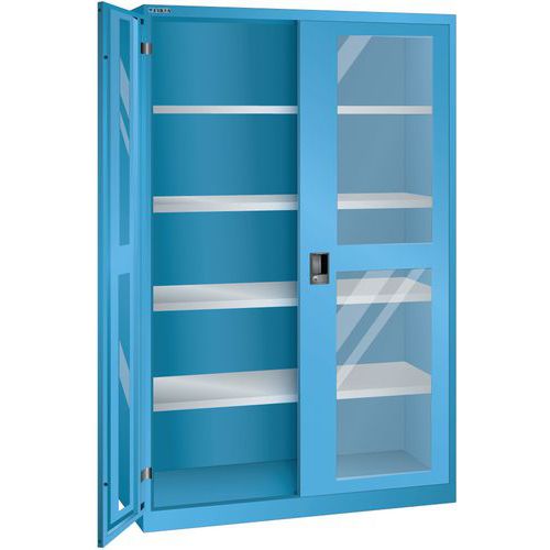 Armoire Bleu Clair 1250x500x1950 Avec 4 Rayons Amo.