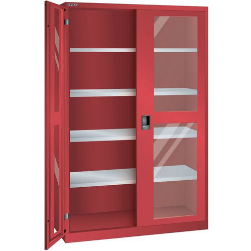 Armoire Rouge 1250x500x1950 Avec 4 Rayons Amo. _ 60.584.070