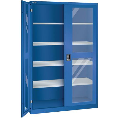Armoire Bleu Sécu. 1250x500x1950 Avec 4 Rayons Amo.