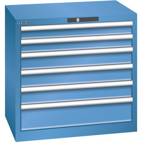 Armoire Bleu Cap. 717x572x700 Avec 6 Tir. 75kg _ 78.564.040