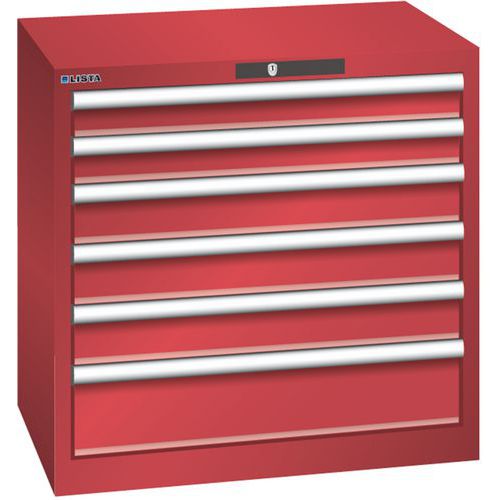 Armoire Rouge 717x572x700 Avec 6 Tir. 75kg _ 78.564.070