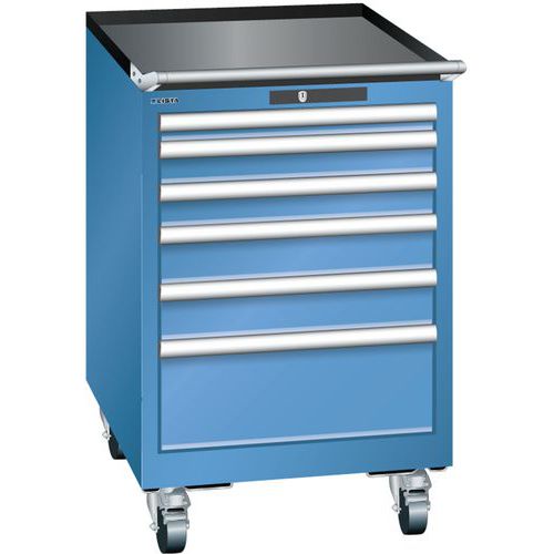 Armoire Bleu Cap. 564x572x890 Avec 6 Tir. 75kg _ 14.247.040