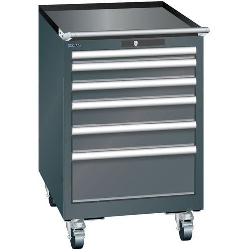 Armoire Noir 564x572x890 Avec 6 Tir. 75kg _ 14.247.060