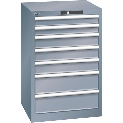 Armoires à Tiroirs Gris 564x572x850 Avec 7 Tiroirs 75kg