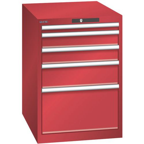 Armoire Rouge 564x725x800 Avec 5 Tir. 75kg _ 14.368.070