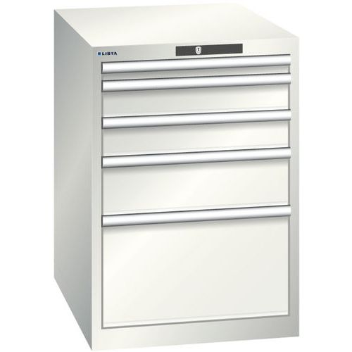 Armoire Blanc Gris 564x725x800 Avec 5 Tir. 75kg _ 14.368.180