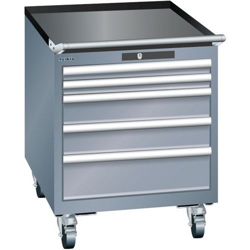 Armoires à Tiroirs Gris 564x725x723 Avec 5 Tiroirs 75kg