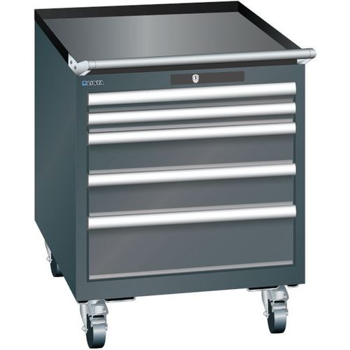 Armoire Noir 564x725x723 Avec 5 Tir. 75kg _ 14.331.060