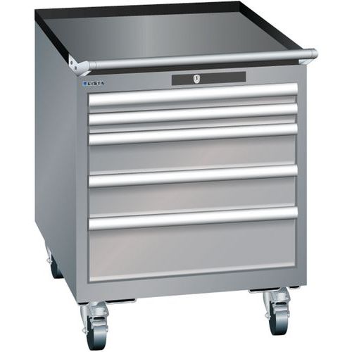 Armoire Gris Pigeon 564x725x723 Avec 5 Tir. 75kg