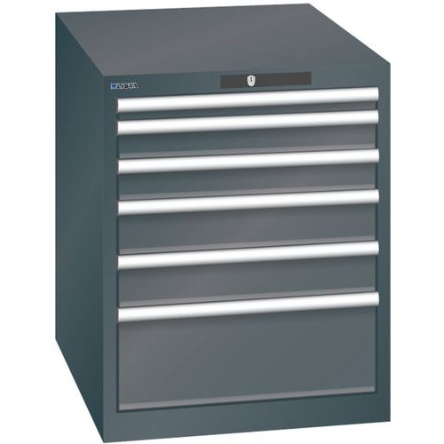 Armoire Noir 564x725x700 Avec 6 Tir. 75kg _ 14.352.060