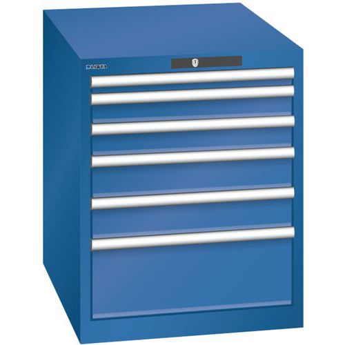 Armoire Bleu Gent. 564x725x700 Avec 6 Tir. 75kg _ 14.352.090