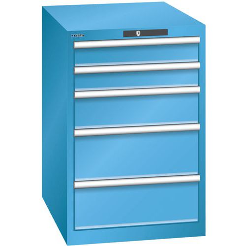 Armoire Bleu Clair 564x725x850 Avec 5 Tir. 75kg _ 14.399.010