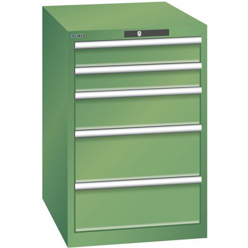 Armoire Vert 564x725x850 Avec 5 Tir. 75kg _ 14.399.030
