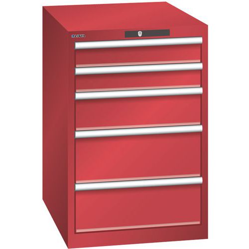 Armoire Rouge 564x725x850 Avec 5 Tir. 75kg _ 14.399.070