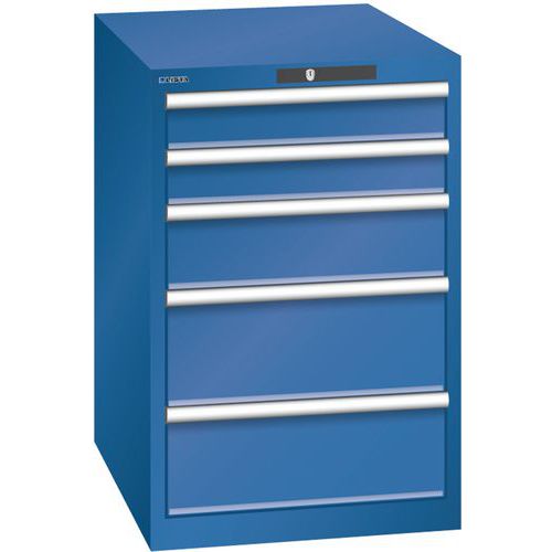 Armoire Bleu Gent. 564x725x850 Avec 5 Tir. 75kg _ 14.399.090