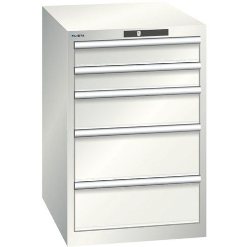 Armoire Blanc Gris 564x725x850 Avec 5 Tir. 75kg _ 14.399.180