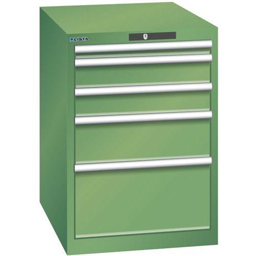 Armoire Vert 564x725x850 Avec 5 Tir. 75kg _ 78.527.030