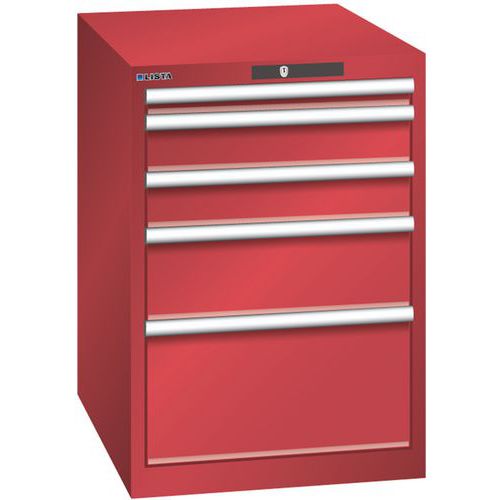 Armoire Rouge 564x725x850 Avec 5 Tir. 75kg _ 78.527.070