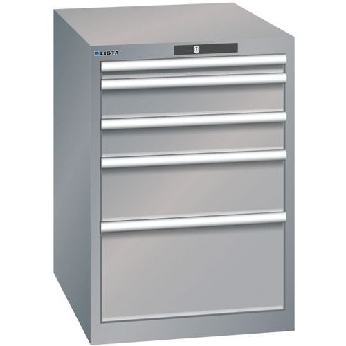 Armoire Gris Pigeon 564x725x850 Avec 5 Tir. 75kg