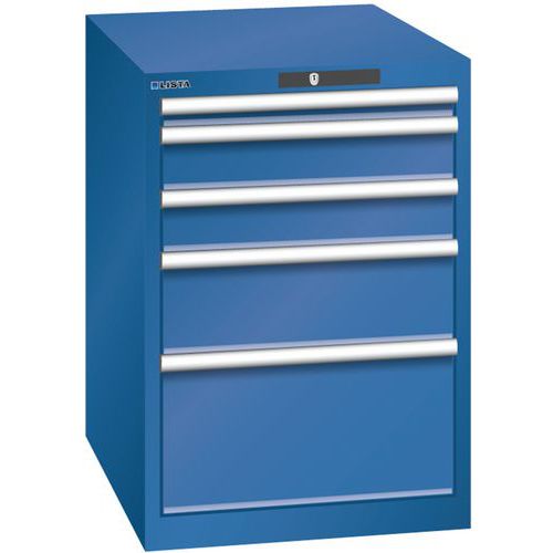Armoire Bleu Gent. 564x725x850 Avec 5 Tir. 75kg _ 78.527.090