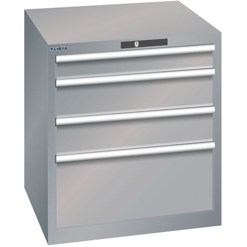 Armoire Gris Pigeon 717x725x800 Avec 4 Tir. 75kg