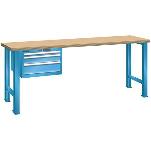 Établis Bleu Clair 1500x700x890 Cap. 600kg Et 3 Tir. 75kg