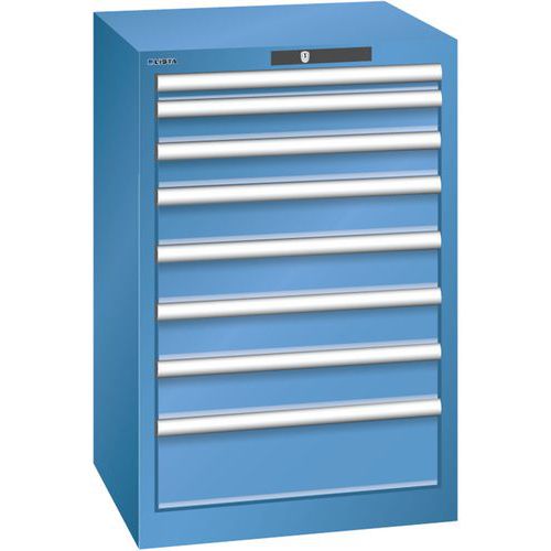 Armoire Bleu Cap. 564x572x850 Avec 8 Tir. 75kg _ 14.250.040