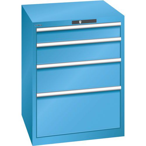 Armoire Bleu Clair 717x725x850 Avec 4 Tir. 75kg _ 79.382.010