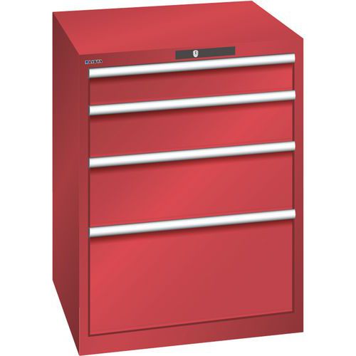 Armoire Rouge 717x725x850 Avec 4 Tir. 75kg _ 79.382.070