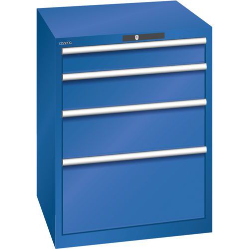 Armoire Bleu Sécu. 717x725x850 Avec 4 Tir. 75kg _ 79.382.100
