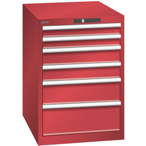 Armoire Rouge 564x725x800 Avec 6 Tir. 75kg _ 78.522.070