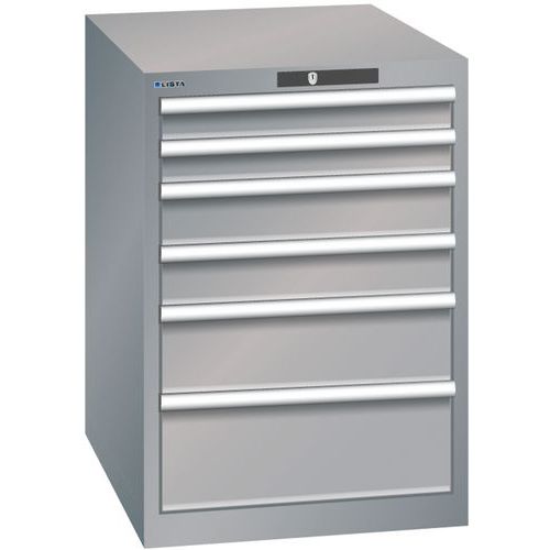 Armoire Gris Pigeon 564x725x800 Avec 6 Tir. 75kg