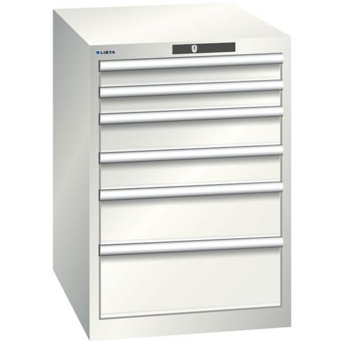 Armoire Blanc Gris 564x725x800 Avec 6 Tir. 75kg _ 78.522.180