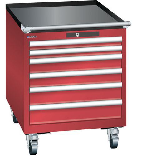 Armoire Rouge 564x725x723 Avec 6 Tir. 75kg _ 14.347.070