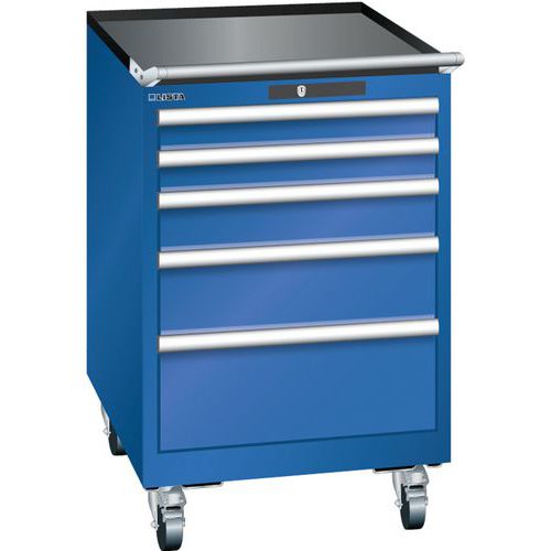 Armoire Bleu Sécu. 564x725x890 Avec 5 Tir. 75kg _ 78.546.100