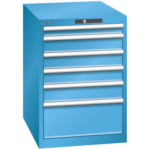 Armoire Bleu Clair 564x725x850 Avec 6 Tir. 75kg _ 78.529.010
