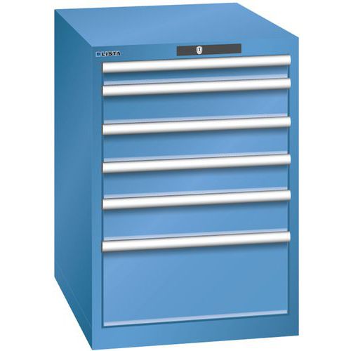 Armoire Bleu Cap. 564x725x850 Avec 6 Tir. 75kg _ 78.529.040