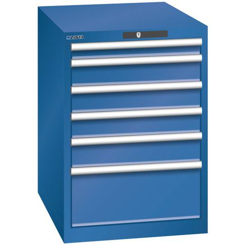 Armoire Bleu Gent. 564x725x850 Avec 6 Tir. 75kg _ 78.529.090