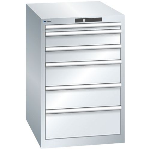 Armoire Gris Clair 564x725x850 Avec 6 Tir. 75kg _ 14.407.020