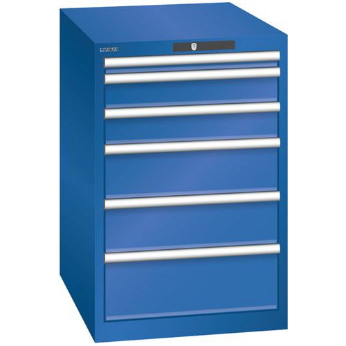 Armoire Bleu Sécu. 564x725x850 Avec 6 Tir. 75kg _ 14.407.100