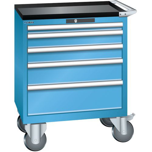 Armoire Bleu Clair 717x572x962 Avec 5 Tir. 75kg _ 78.604.010