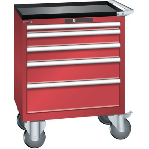 Armoire Rouge 717x572x962 Avec 5 Tir. 75kg _ 78.604.070