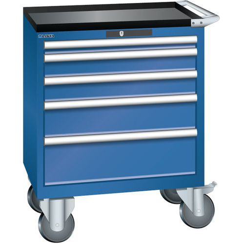 Armoire Bleu Gent. 717x572x962 Avec 5 Tir. 75kg _ 78.604.090