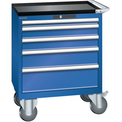 Armoire Bleu Sécu. 717x572x962 Avec 5 Tir. 75kg _ 78.604.100