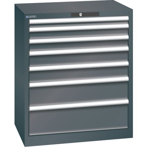 Armoire Noir 717x572x850 Avec 7 Tir. 75kg _ 78.568.060