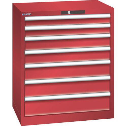 Armoire Rouge 717x572x850 Avec 7 Tir. 75kg _ 78.572.070